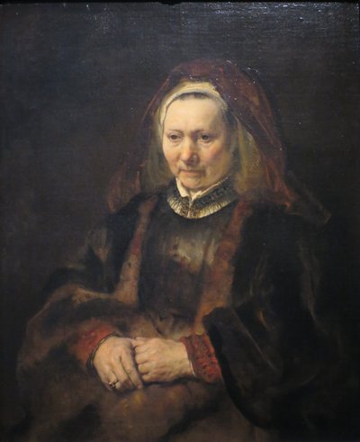 Portrait of an Old Woman by Rembrandt van Rijn